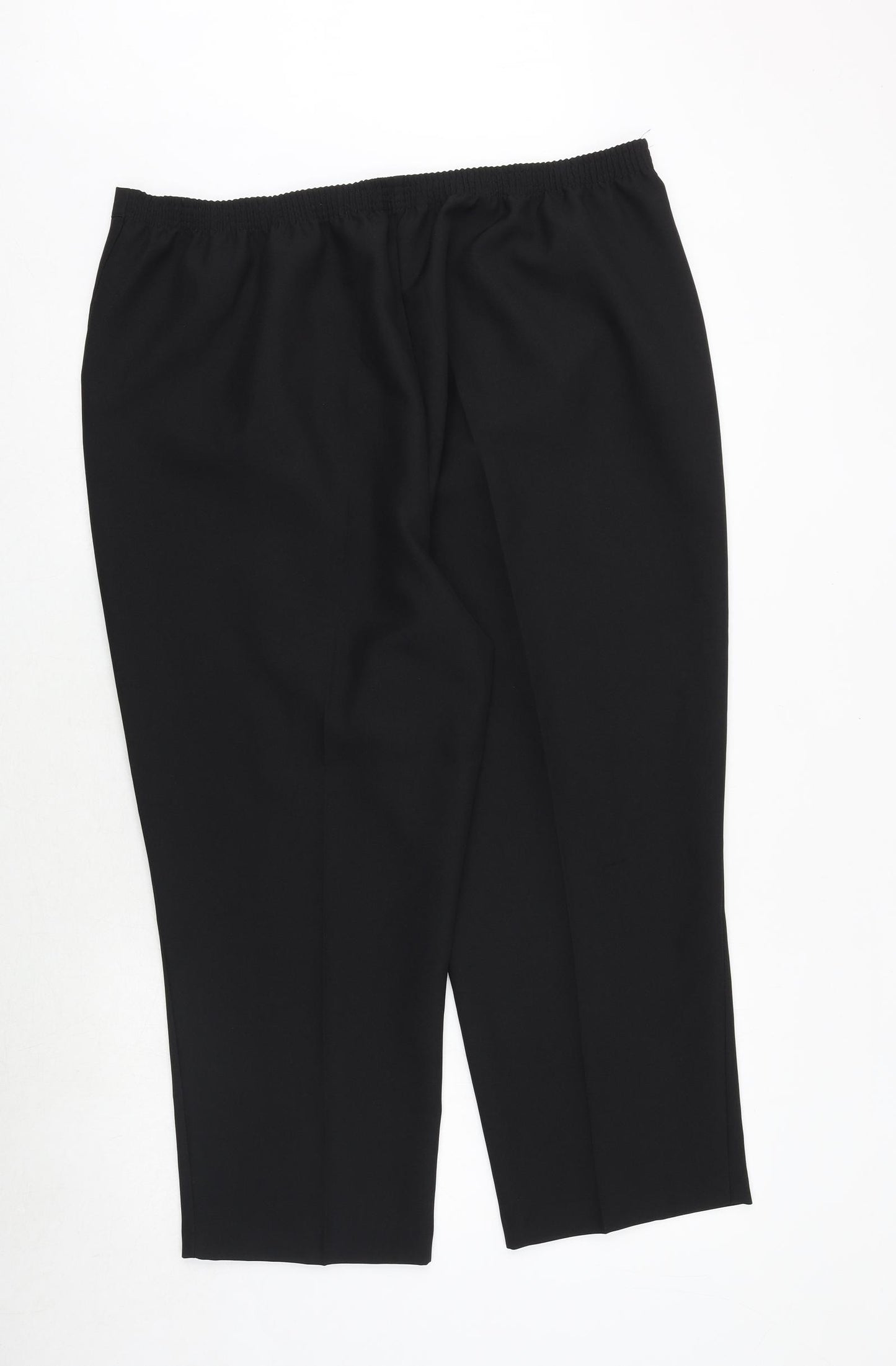 Bonmarché Womens Black Polyester Trousers Size 20 Regular