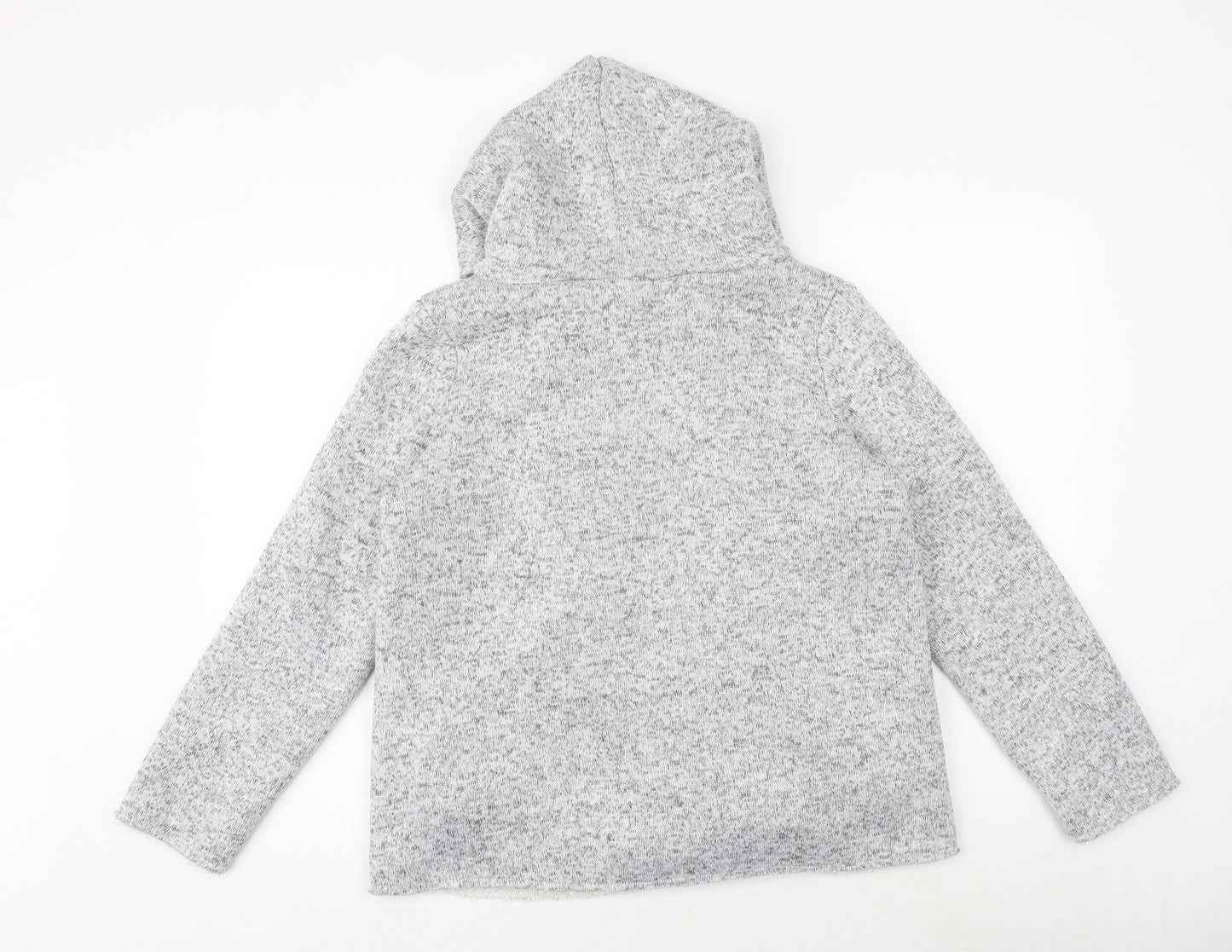 ESMARA Womens Grey Geometric Jacket Size M Zip - Size 14-16