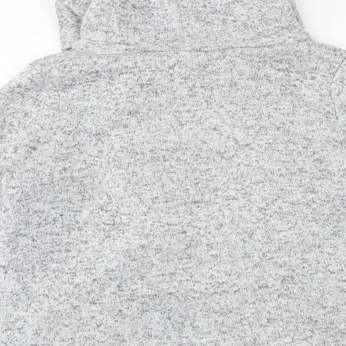 ESMARA Womens Grey Geometric Jacket Size M Zip - Size 14-16