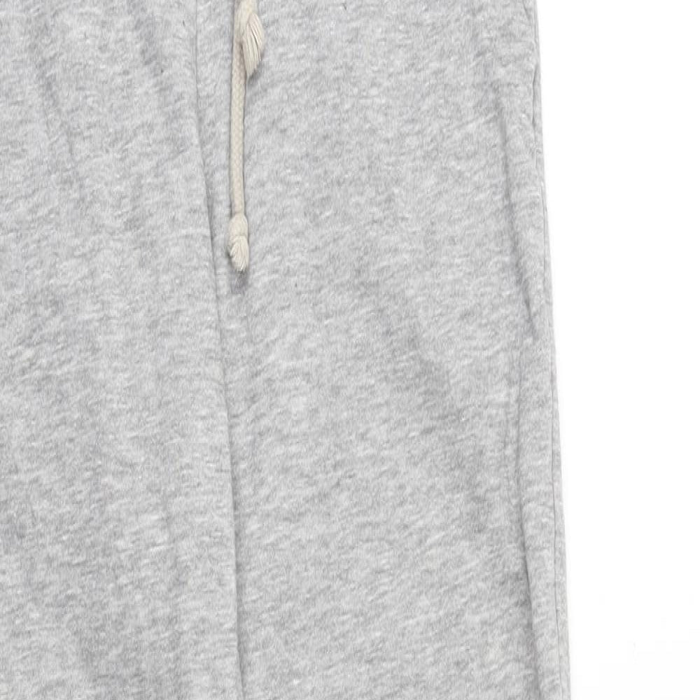H&M Womens Grey Cotton Jogger Trousers Size XS Regular Drawstring