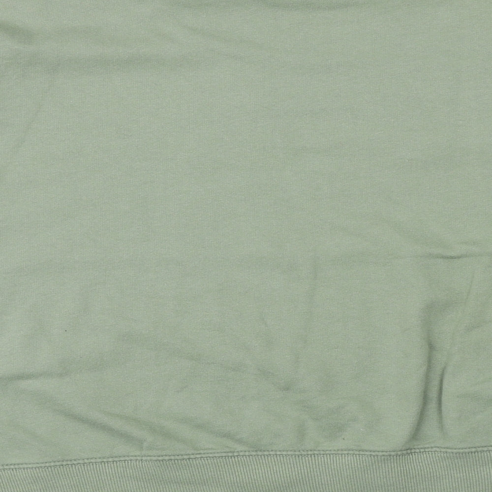 New Look Womens Green Cotton Pullover Sweatshirt Size M Pullover - Bonjour