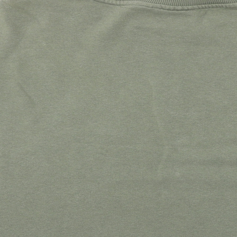 Disney Womens Green Cotton Pullover Sweatshirt Size XL Pullover - Walt Disney