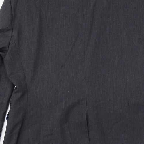 Marks and Spencer Mens Grey Polyester Jacket Blazer Size 42 Regular
