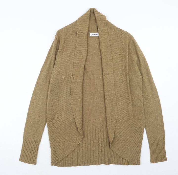 Damart Womens Brown V-Neck Acrylic Cardigan Jumper Size 12 - Size 12-14