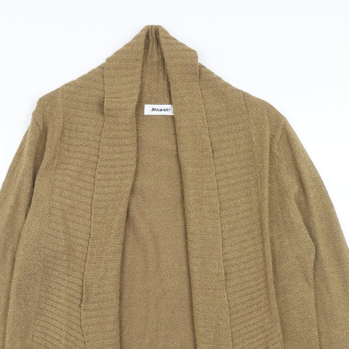 Damart Womens Brown V-Neck Acrylic Cardigan Jumper Size 12 - Size 12-14