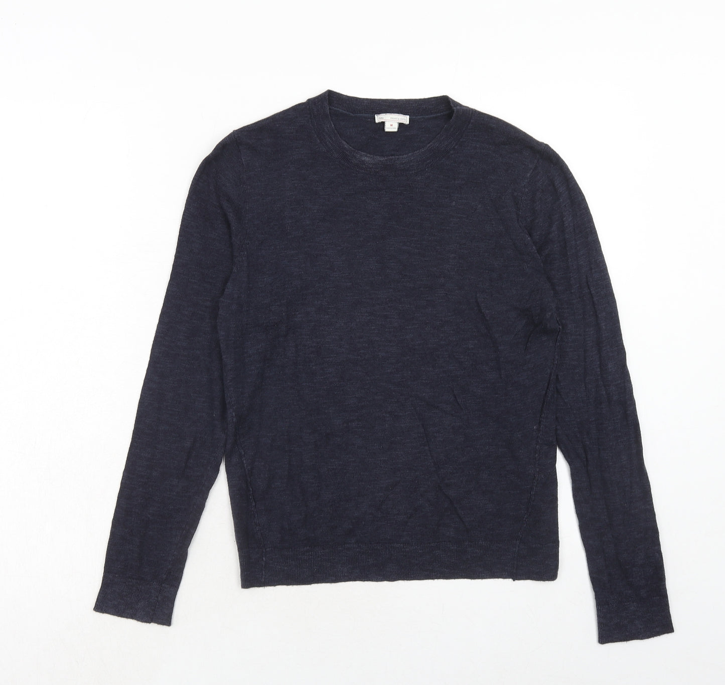 Gap Womens Blue Round Neck Acrylic Pullover Jumper Size M