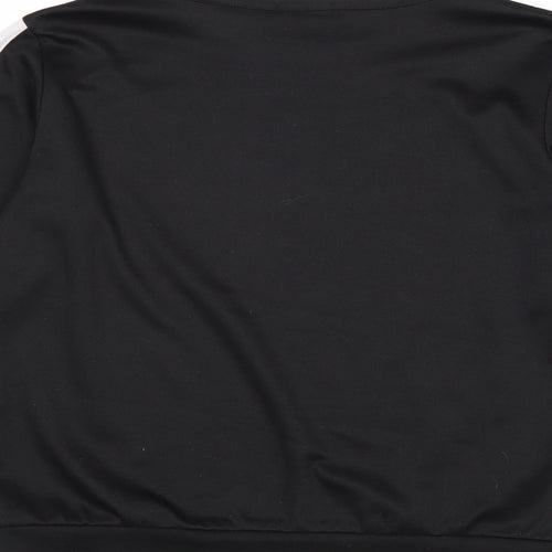 Boohoo Womens Black Polyester Pullover Sweatshirt Size 8 Pullover
