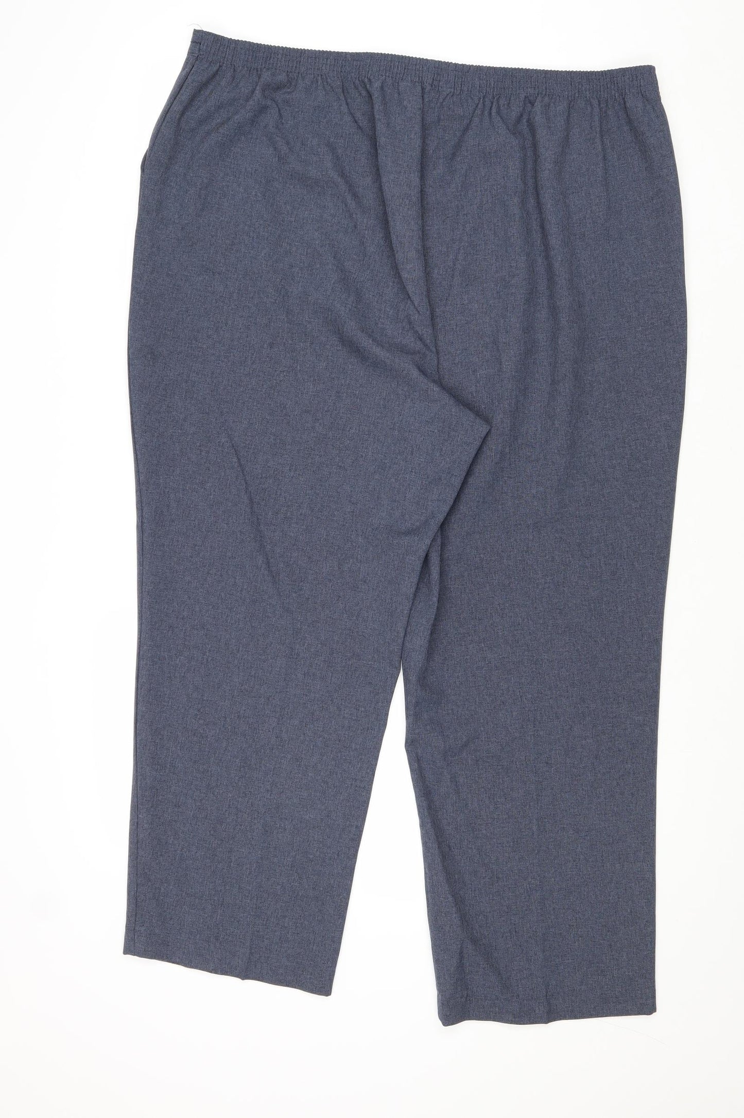 Bonmarché Womens Blue Polyester Cropped Trousers Size 20 Regular