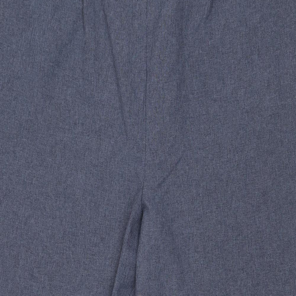 Bonmarché Womens Blue Polyester Cropped Trousers Size 20 Regular