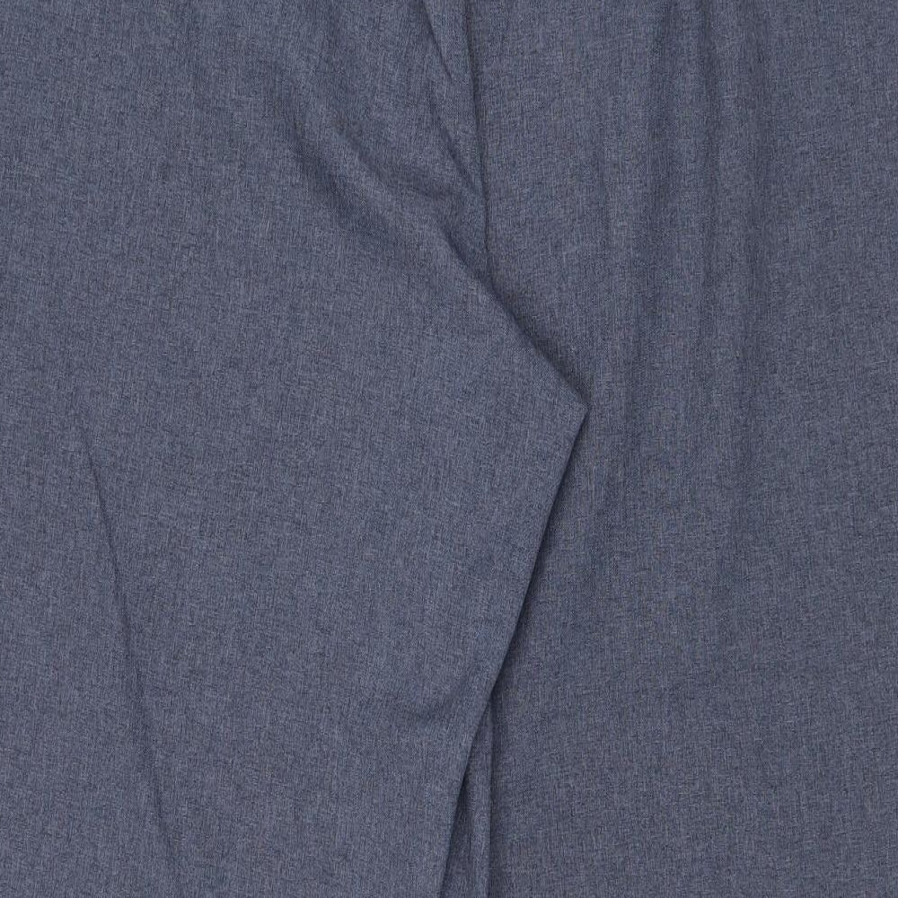 Bonmarché Womens Blue Polyester Cropped Trousers Size 20 Regular