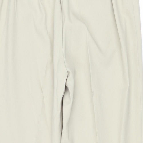 Slimma Womens Beige Polyester Trousers Size 20 Regular