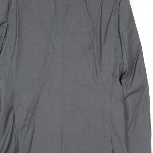 French Connection Mens Grey Polyester Jacket Suit Jacket Size 38 Regular