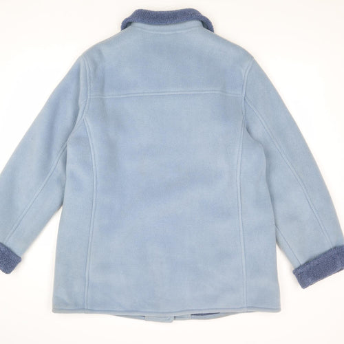 EWM Womens Blue Jacket Size 16 Button