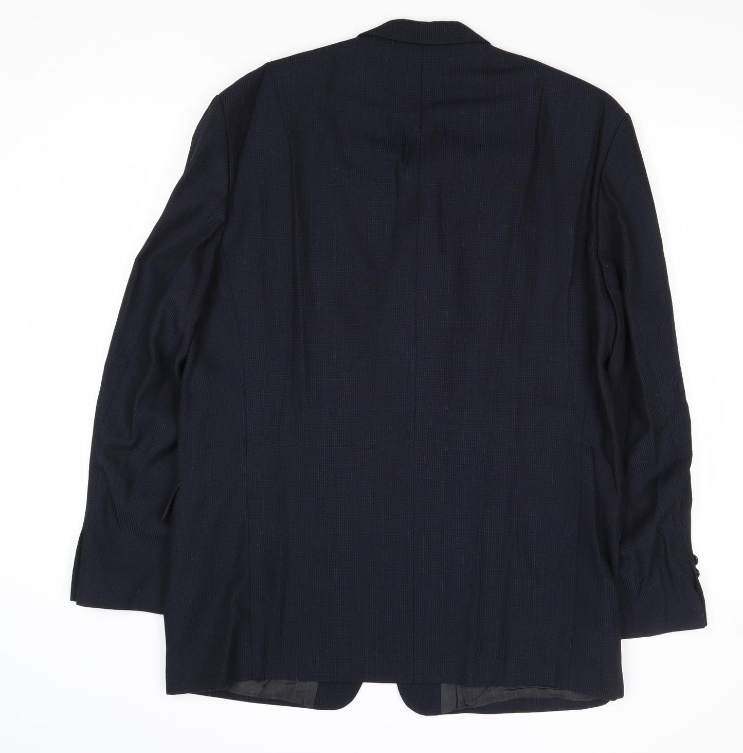 Benvenuto Mens Blue Polyester Jacket Suit Jacket Size 42 Regular