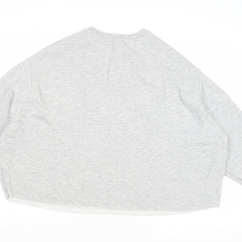 Simply Be Womens Grey Polyester Pullover Sweatshirt Size 12 Pullover - Love