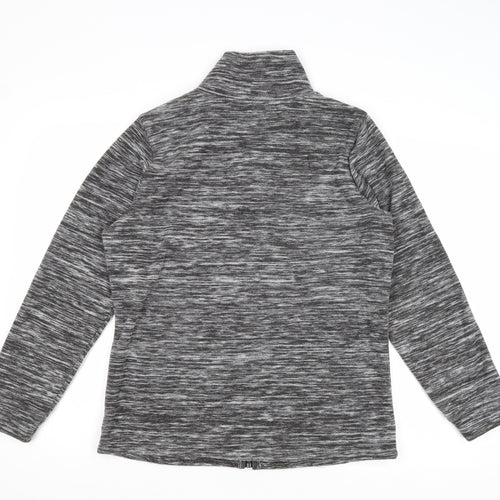 Bonmarché Womens Grey Geometric Jacket Size S Zip