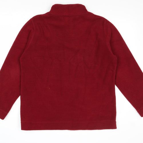 Active Womens Red Jacket Size 14 Zip - Size 14-16