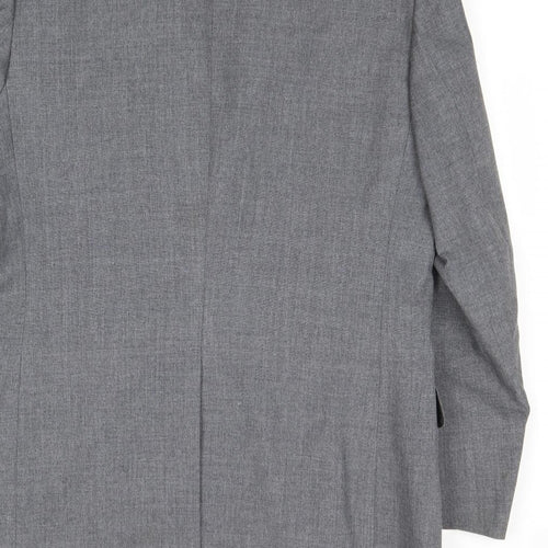 St Michael Mens Grey Polyester Jacket Suit Jacket Size 42 Regular