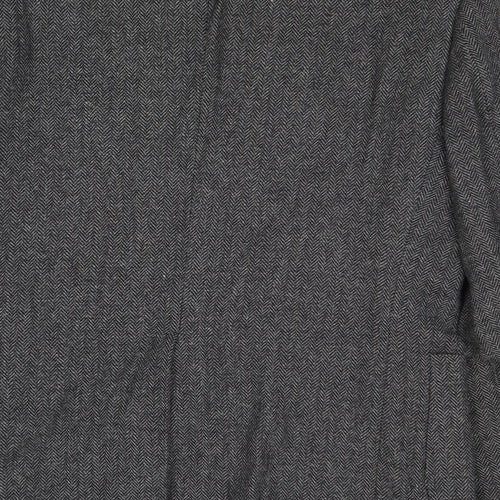 B&W Mens Grey Wool Jacket Blazer Size 38 Regular