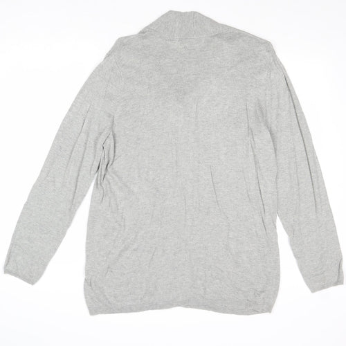 Damart Womens Grey V-Neck Viscose Pullover Jumper Size L