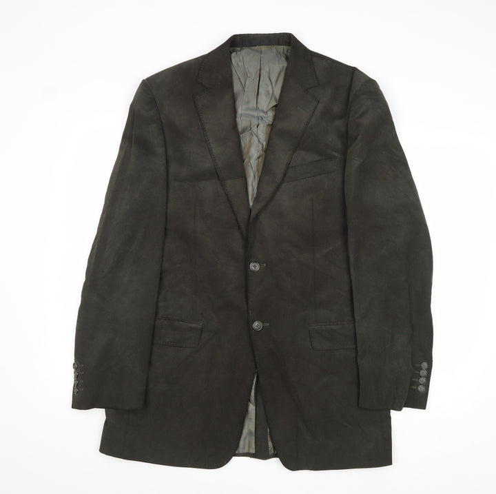 Marks and Spencer Mens Brown Polyester Jacket Blazer Size 38 Regular