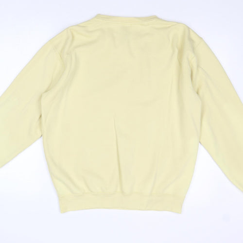 Addison Rae Womens Yellow Cotton Pullover Sweatshirt Size M Pullover - Hey Y'all