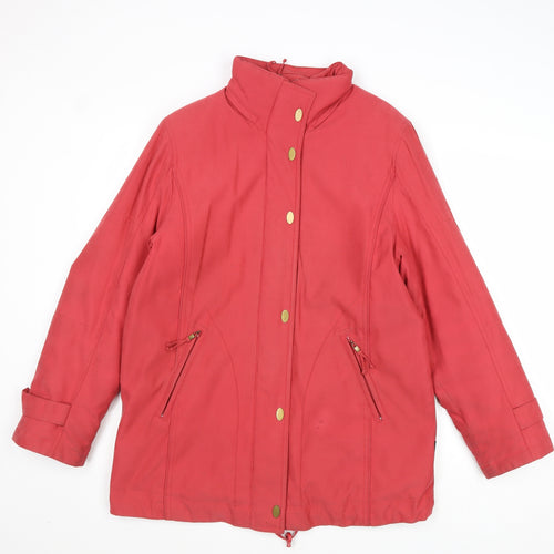 Isabell Womens Pink Jacket Size 10 Zip