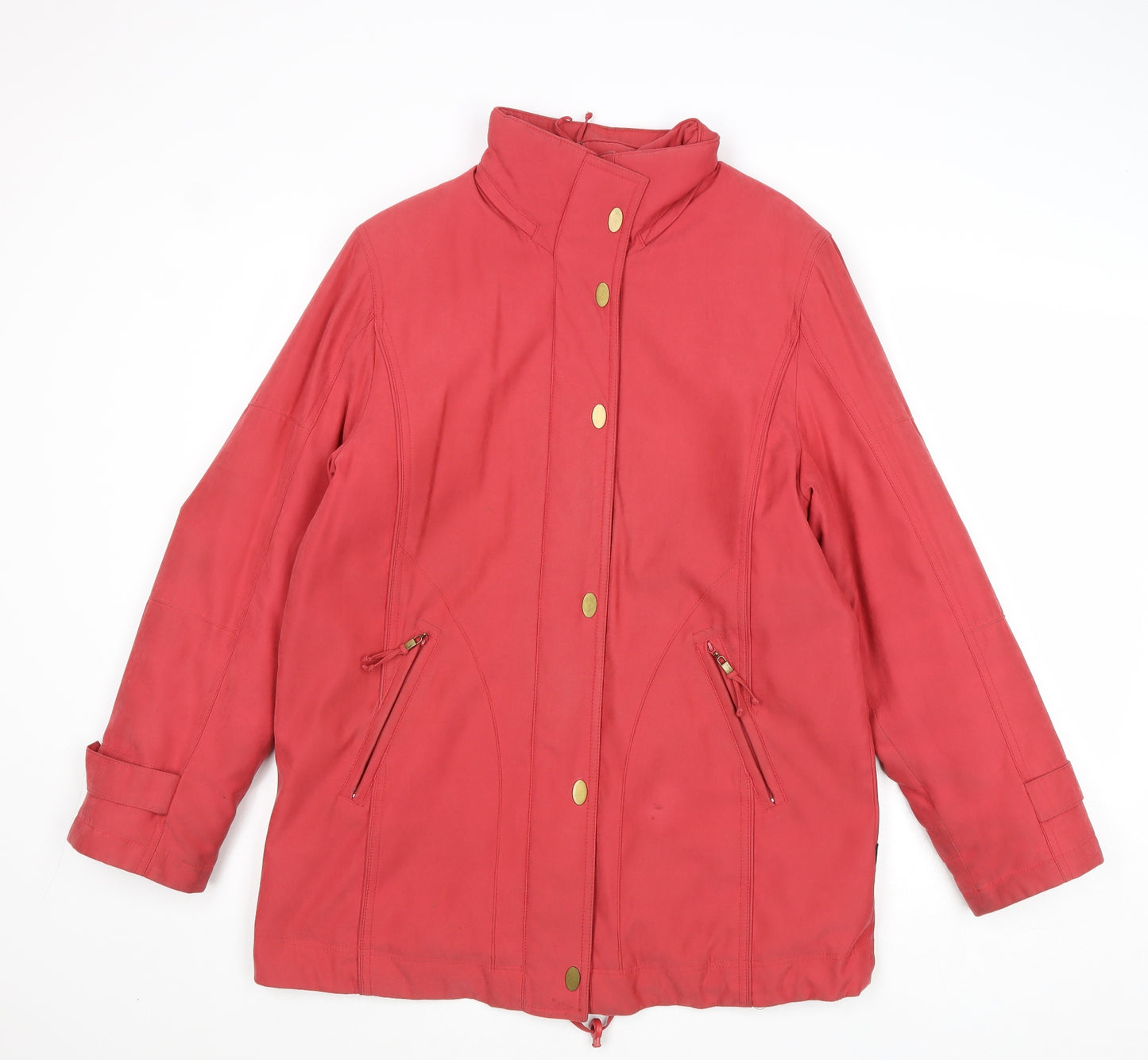 Isabell Womens Pink Jacket Size 10 Zip