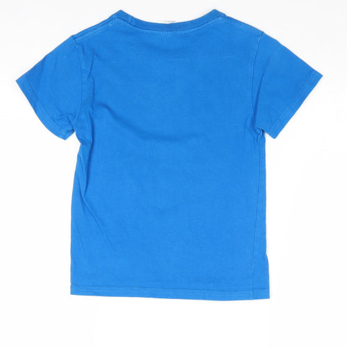 Joey Roo Boys Blue Cotton Pullover T-Shirt Size 8 Years Round Neck Pullover - Koala