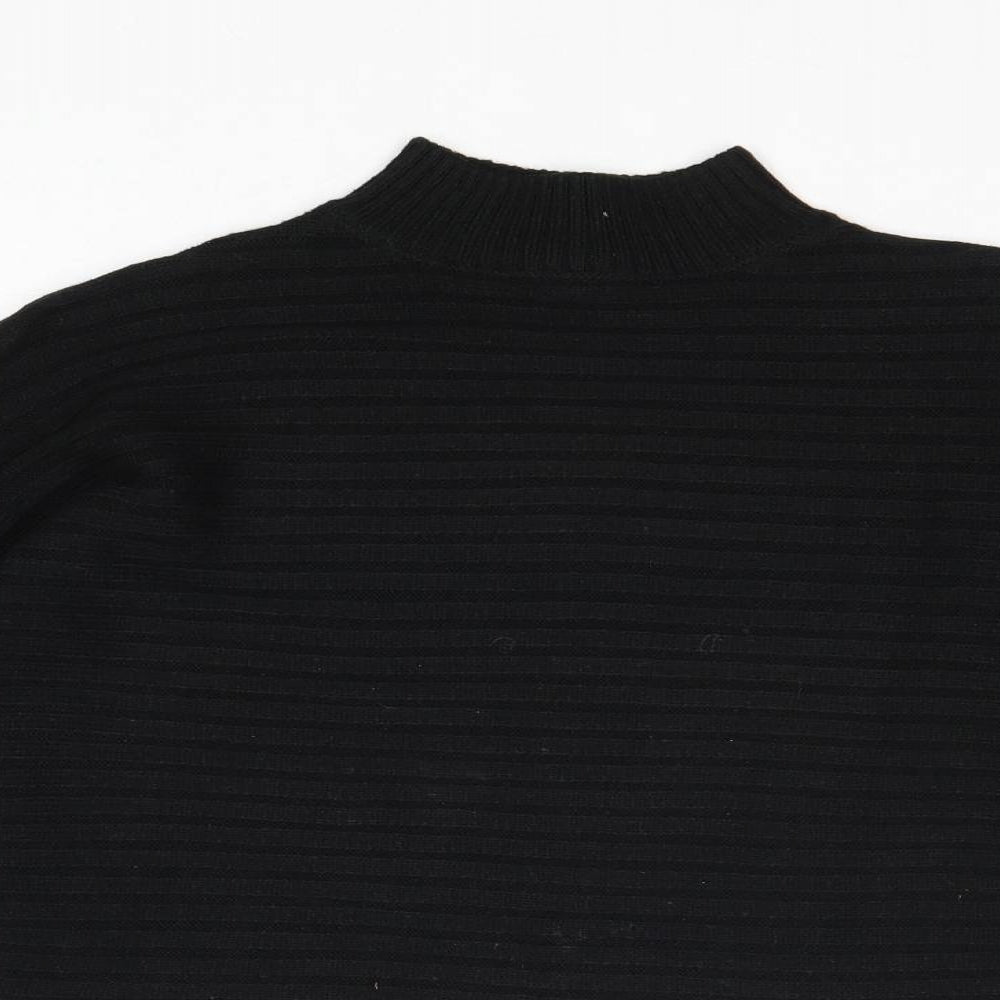 New Look Girls Black Mock Neck Acrylic Pullover Jumper Size 12-13 Years Pullover