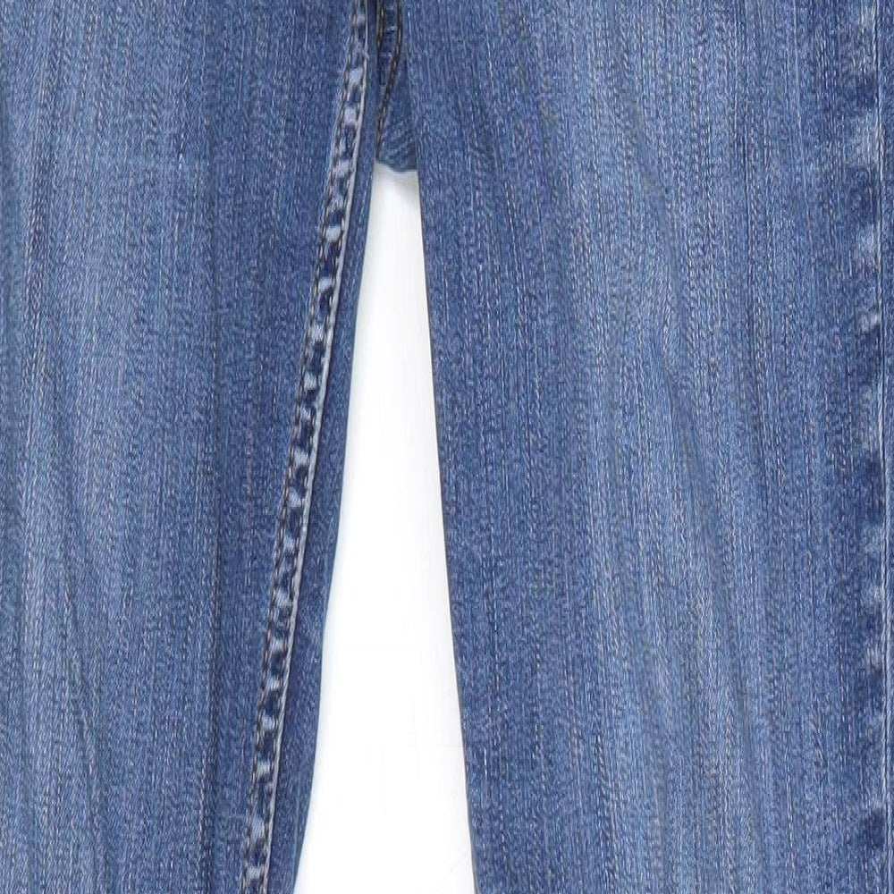 French Connection Womens Blue Cotton Skinny Jeans Size 10 Regular Zip