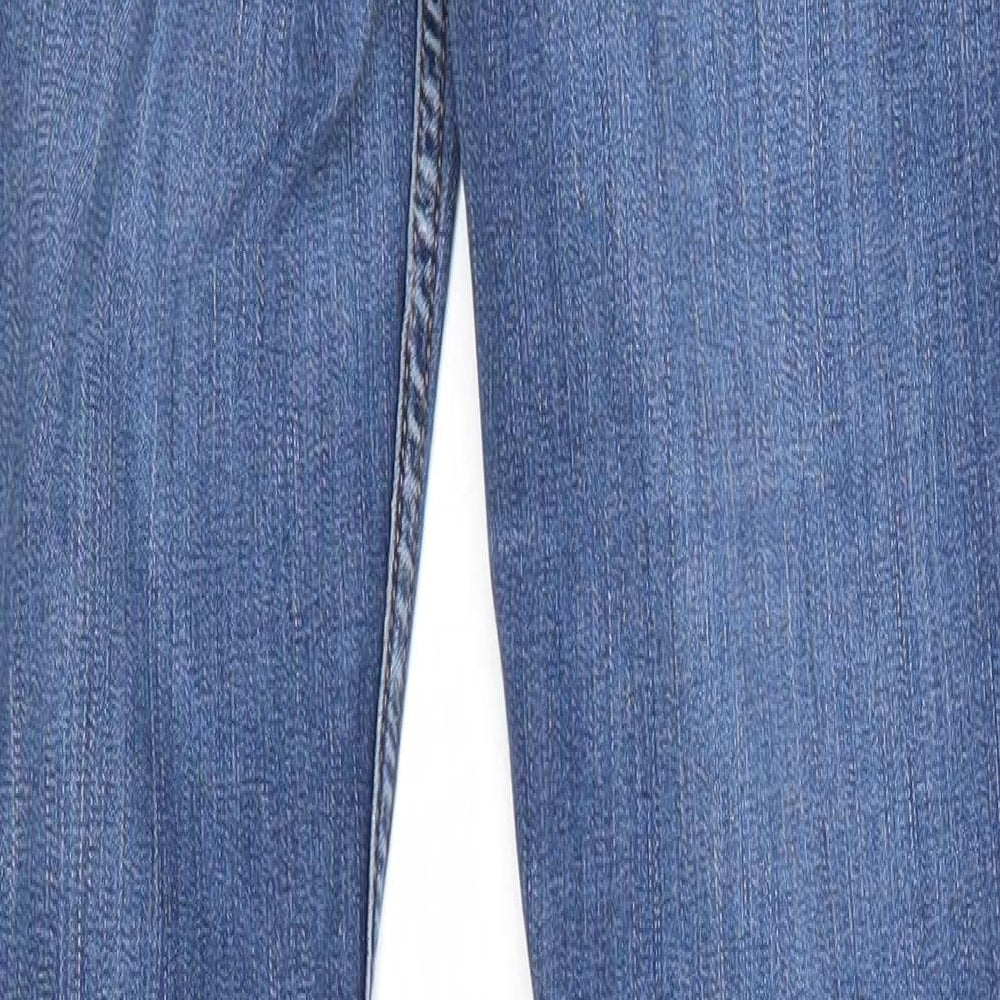 French Connection Womens Blue Cotton Skinny Jeans Size 10 Regular Zip