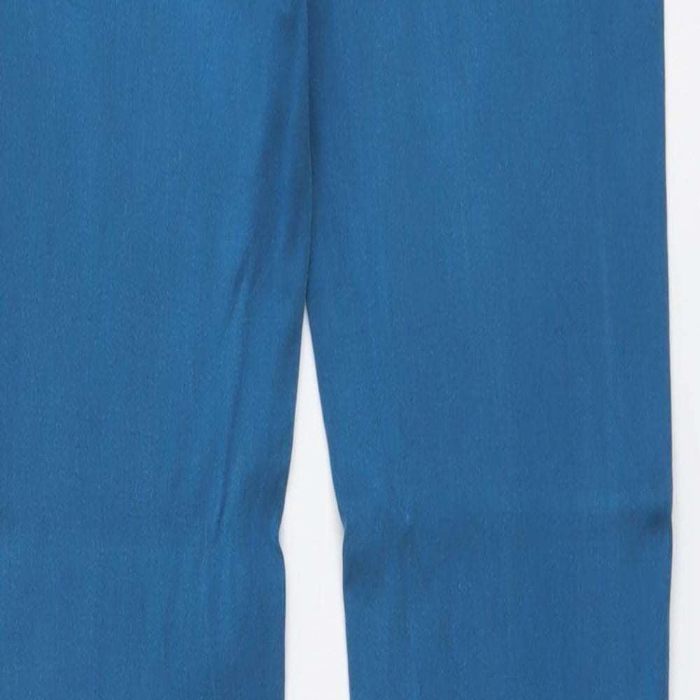Stradivarius Womens Blue Cotton Skinny Jeans Size 12 L30 in Regular Button