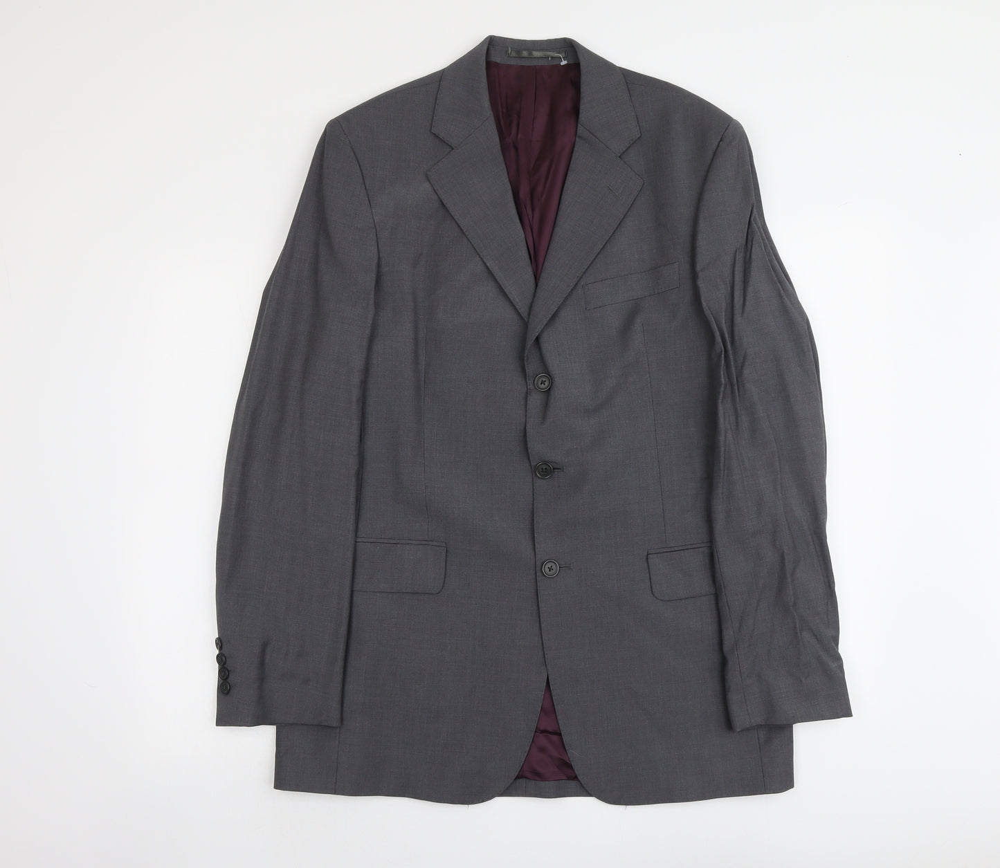 Asutin Reed Mens Grey Wool Jacket Suit Jacket Size M Regular
