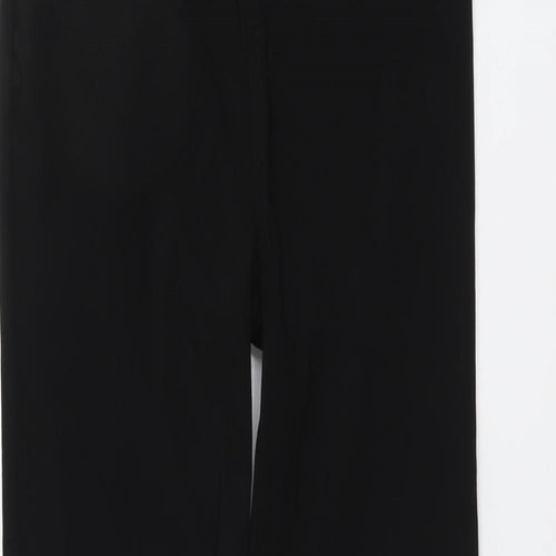 ASOS Womens Black Viscose Trousers Size 8 L29 in Regular Zip