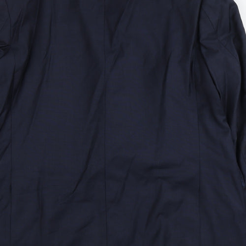 Marks and Spencer Mens Blue Wool Jacket Suit Jacket Size L Regular
