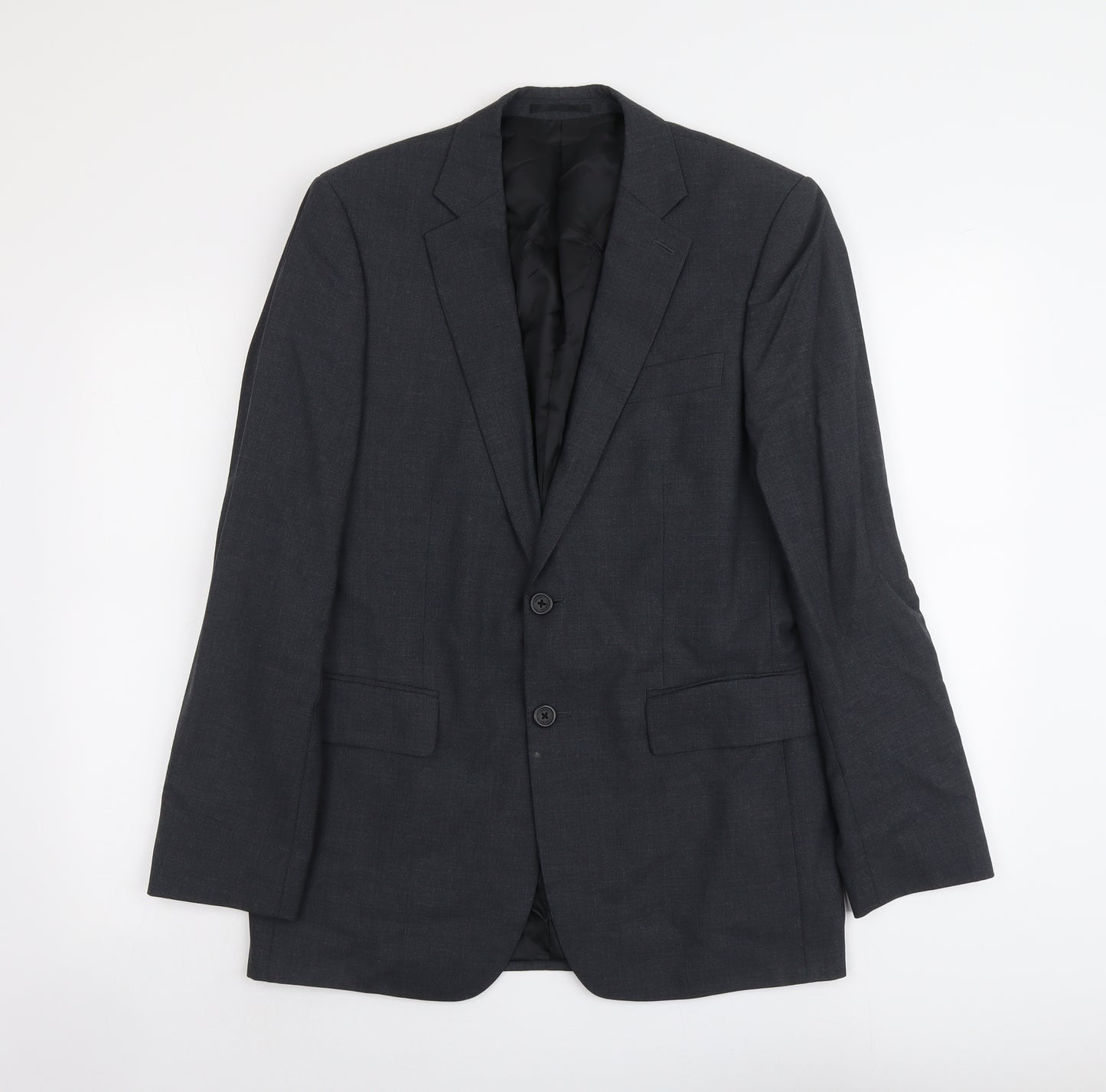 Jaeger Mens Grey Wool Jacket Suit Jacket Size M Regular