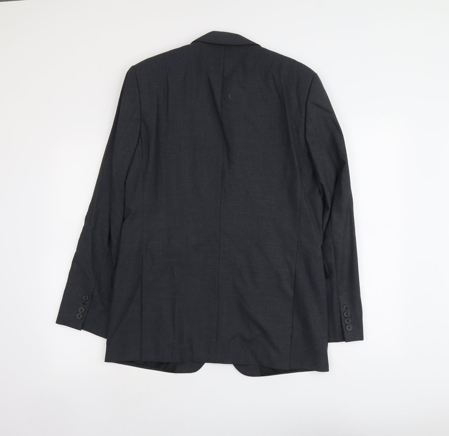 Jaeger Mens Grey Wool Jacket Suit Jacket Size M Regular