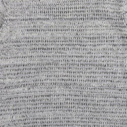Select Womens Grey Round Neck Acrylic Pullover Jumper Size 12