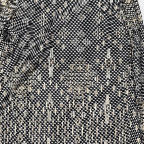 H&M Womens Black Geometric Jacket Size 8