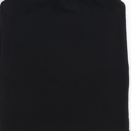 Boohoo Womens Black Polyester Bandage Skirt Size 8