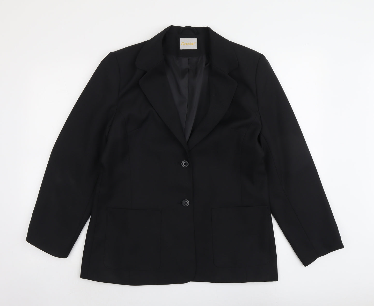 Daxton Womens Black Polyester Jacket Suit Jacket Size 14