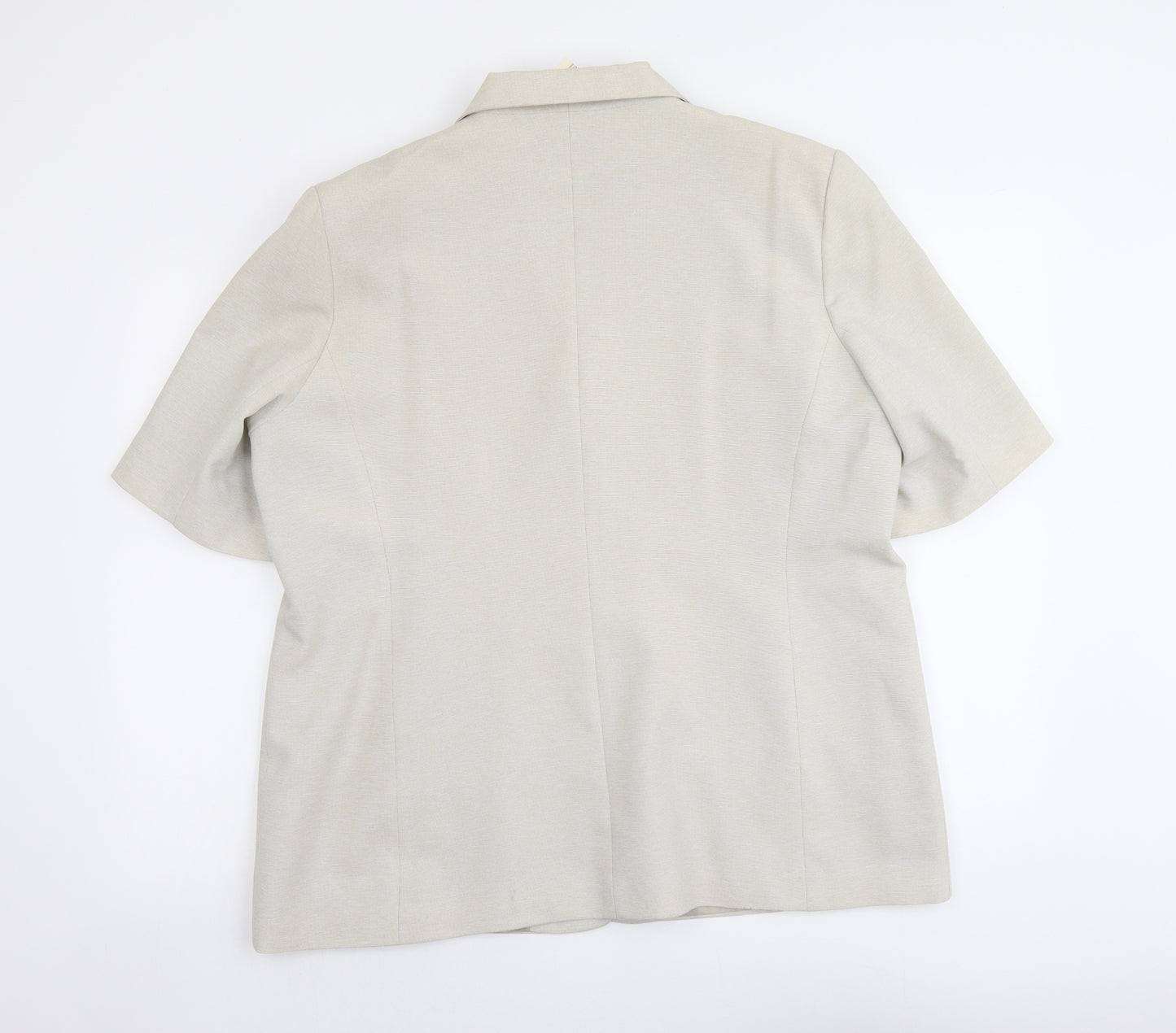 Bonmarché Womens Beige Polyester Jacket Blazer Size 20