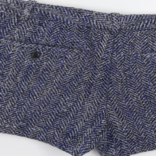 Gap Womens Blue Geometric Polyester Basic Shorts Size 6 L3 in Regular Button