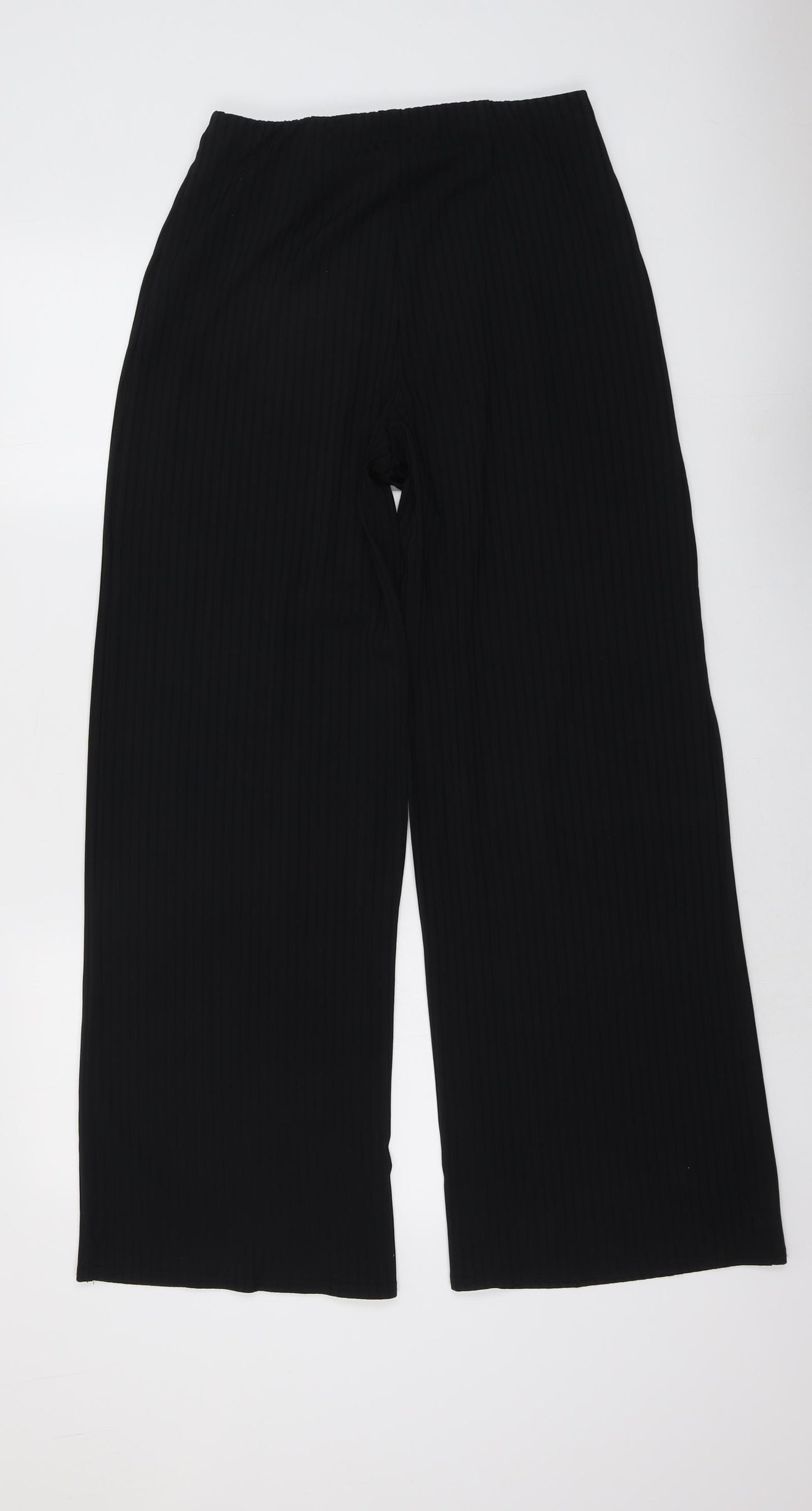 New Look Womens Black Polyester Trousers Size 12 L30 in Regular