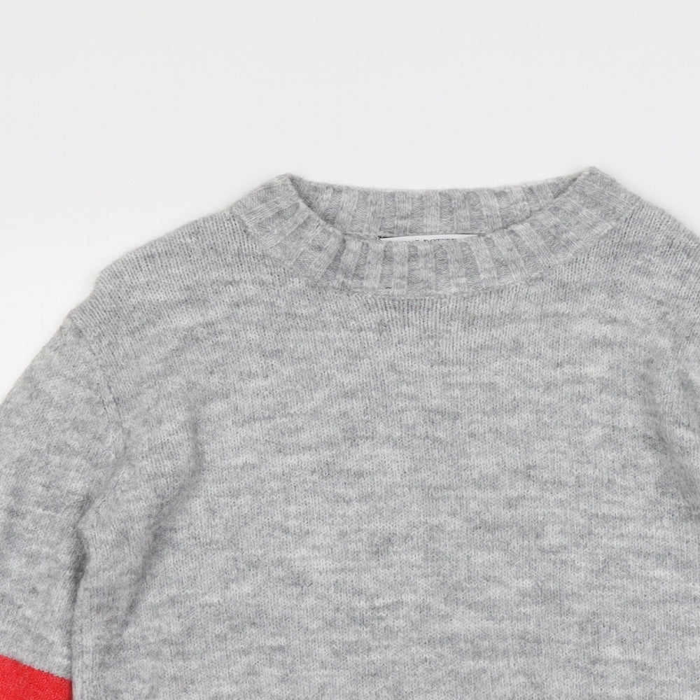 NEXT Womens Multicoloured Round Neck Acrylic Pullover Jumper Size S