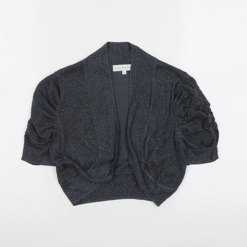 RJR.John Rocha Womens Blue V-Neck Viscose Shrug Jumper Size 10