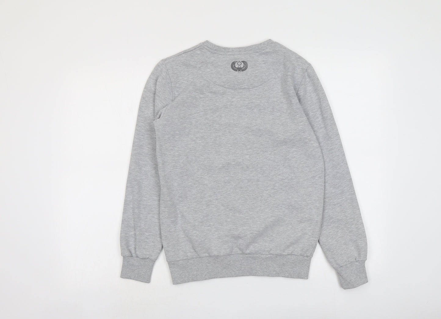 Junq Couture Womens Grey Cotton Pullover Sweatshirt Size S Pullover