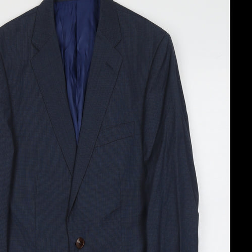 Marks and Spencer Mens Blue Wool Jacket Suit Jacket Size M Regular