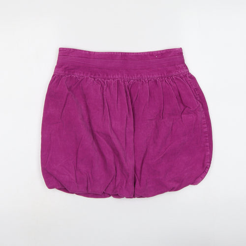 Vertbaudet Girls Purple Cotton Mini Skirt Size 14 Years Regular Zip